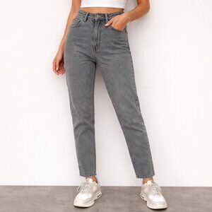 Levis 501 Jeans Womens Size 5 Denim Gray High Rise Button Fly USA Vintage